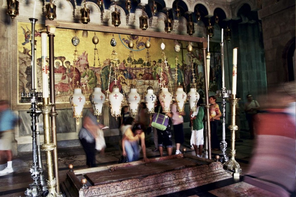 Stone of Unction, which commemorates Jesus' annointment before his burial.